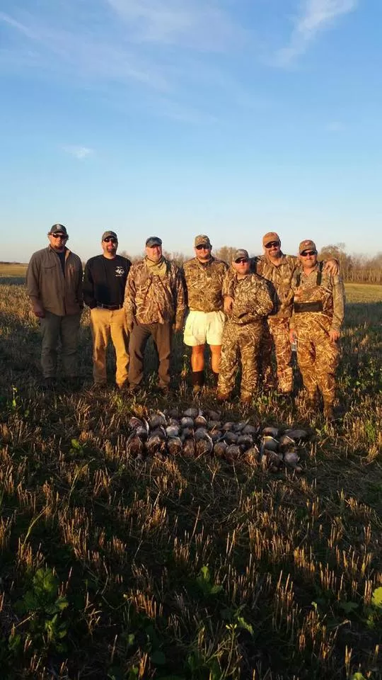 Started our guided waterfowl hunt in Saskatchewan with fog but it cleared up